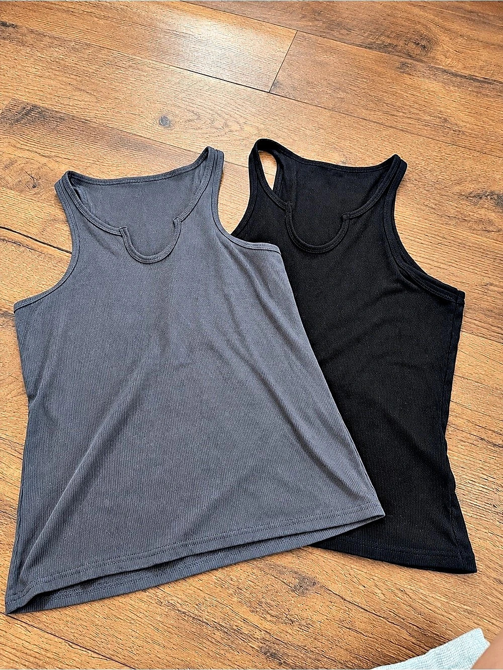 Tank Top Set Gray & Black